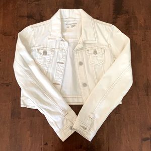 White jean jacket